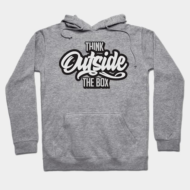 Think Outside the Box Hoodie by NineBlack